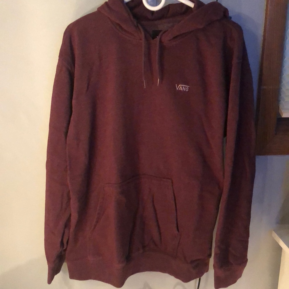 maroon vans hoodie